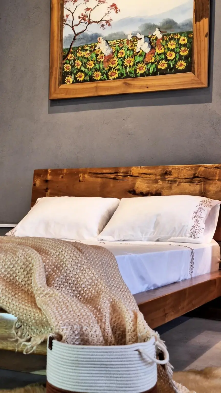 Quarto acolhedor com mobiliário Pravit